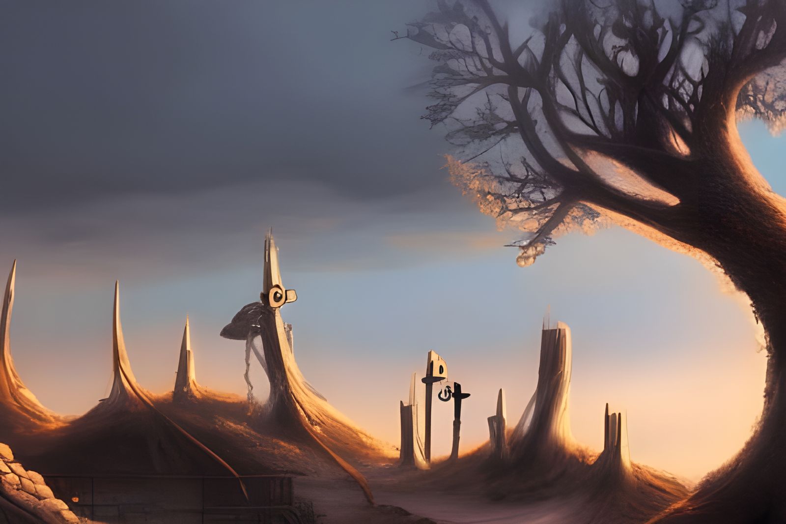 Eerie Post-Apocalyptic Wonderland Image