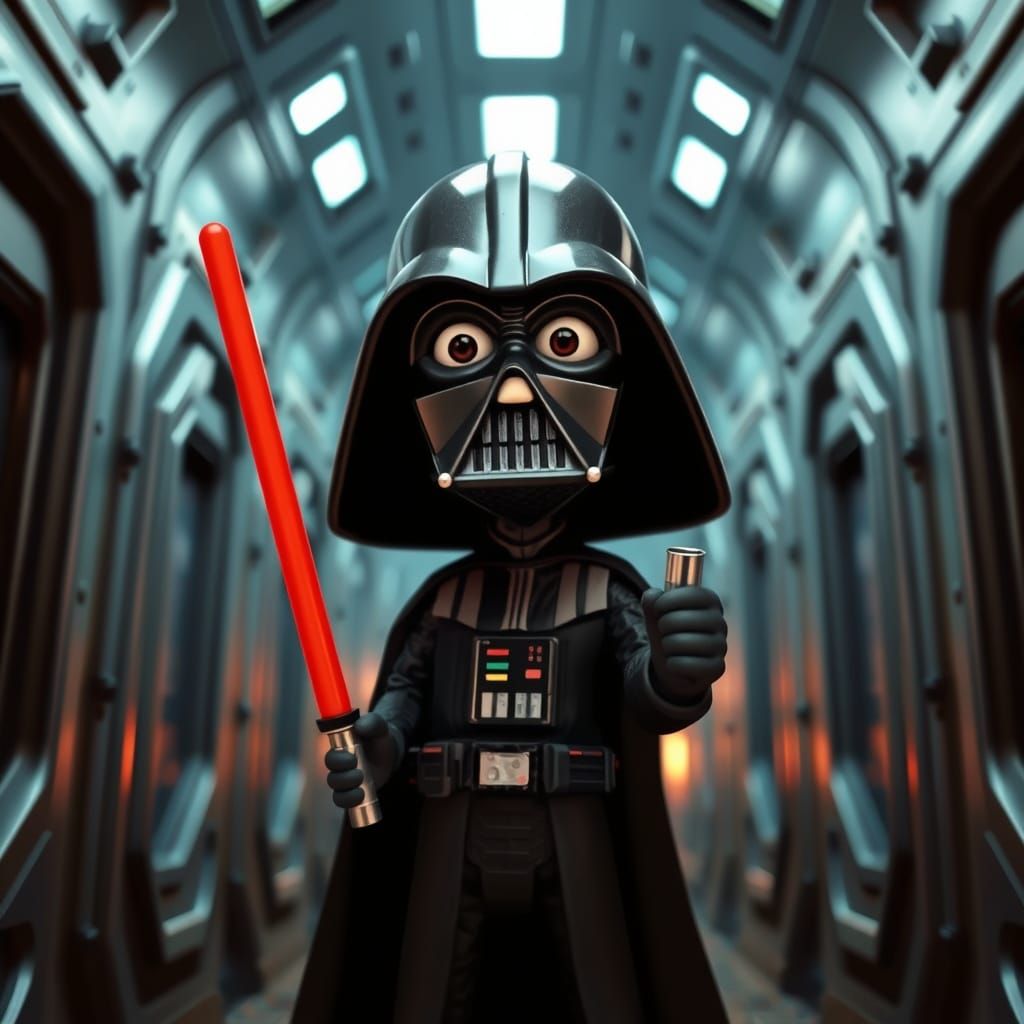 Darth Vader as Claymation Character Caricature