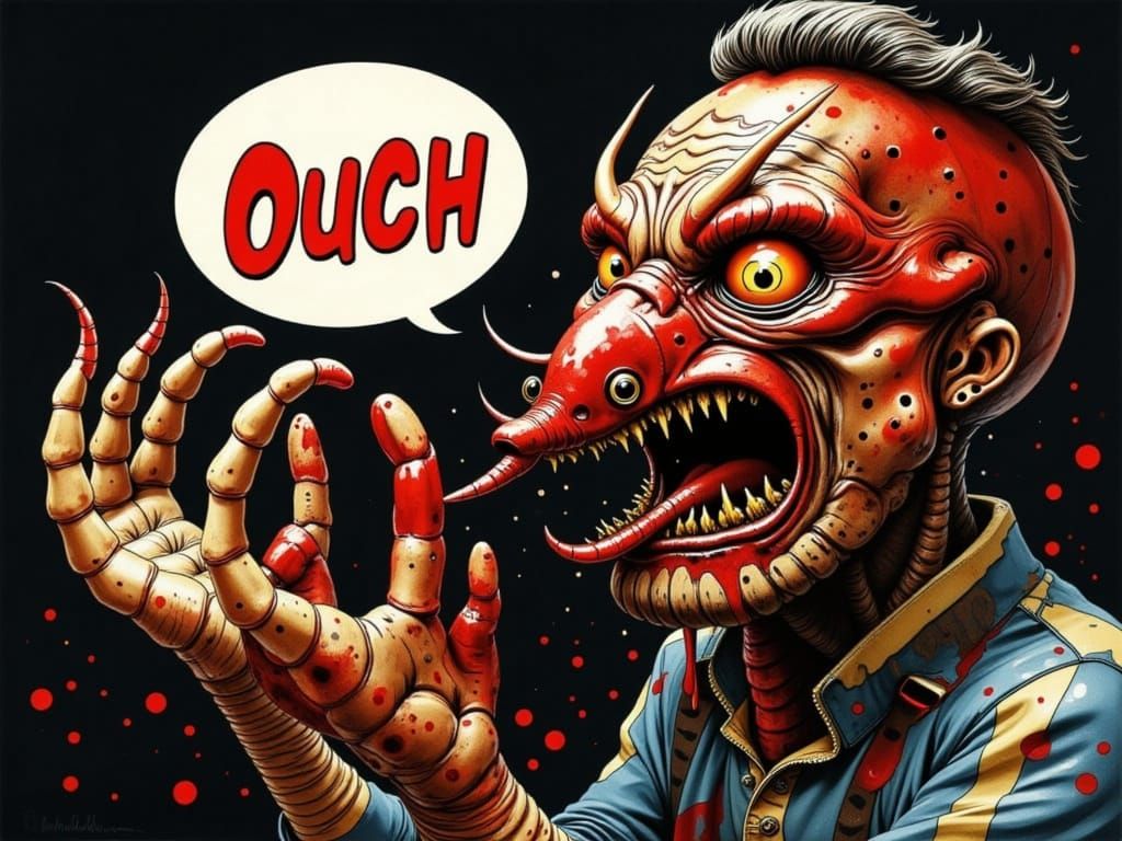 Fisherman Attacked By Lobster With Bleeding Nose