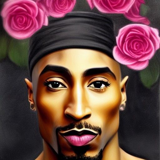 Portrait of Tupac Shakur