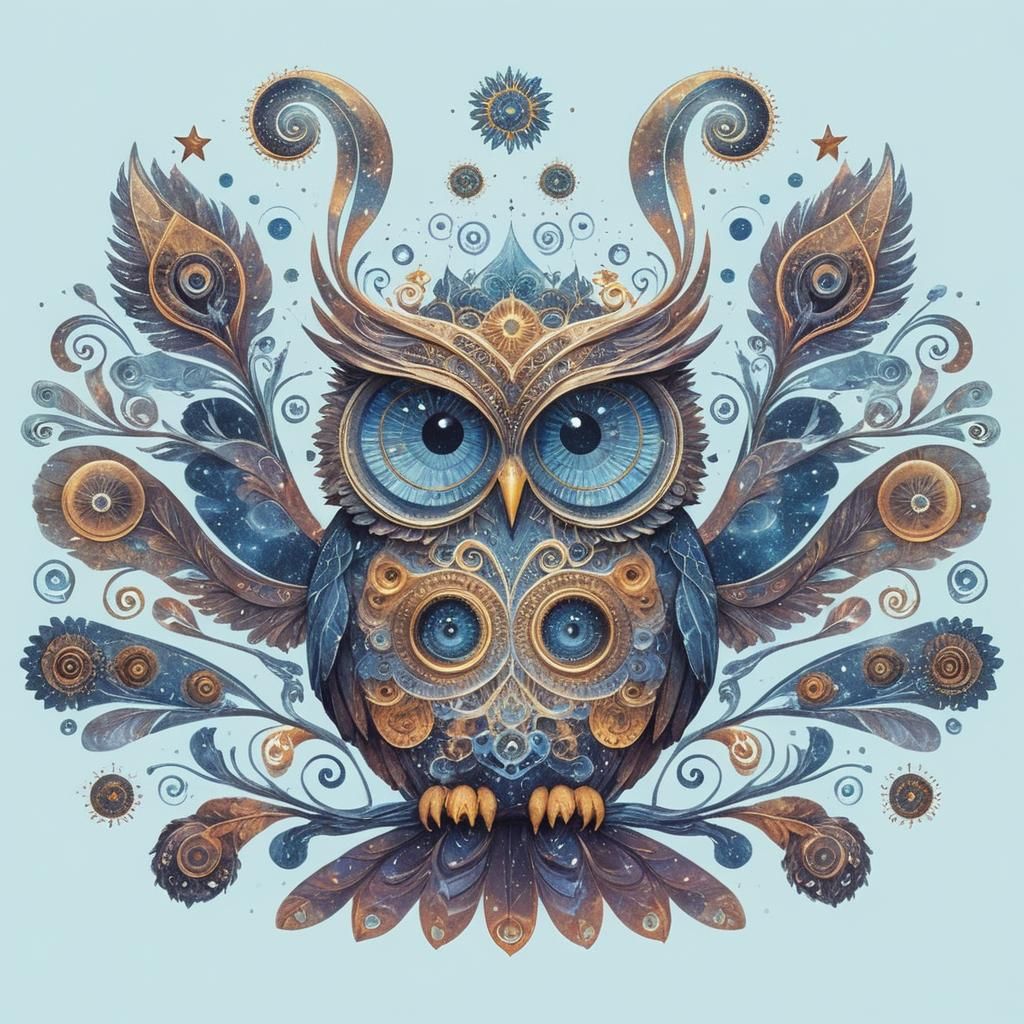 Ethereal Starry Night Double Exposure: Aethercore