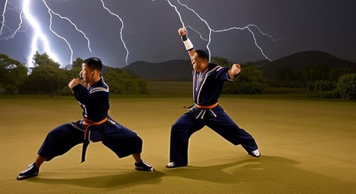 Kung-Fu Fight Scene in High Resolution