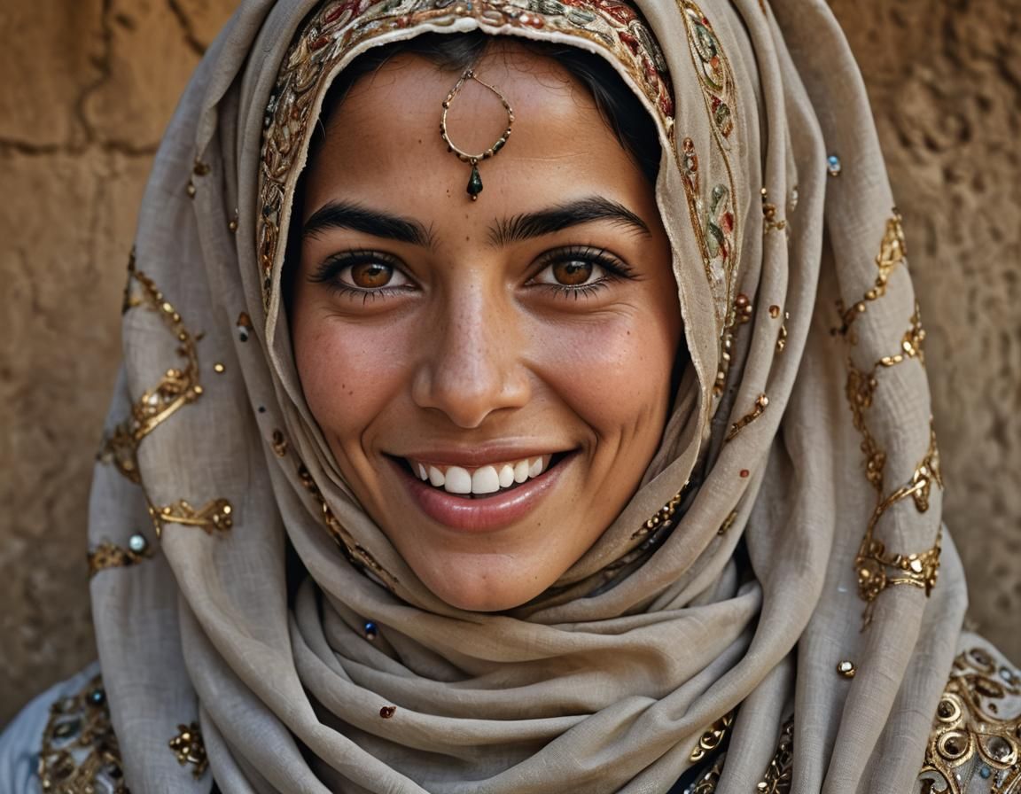 Beautiful Arabic Woman in Abaya: Professional Portrait