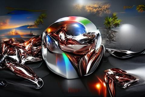 Reflective Chrome Sphere