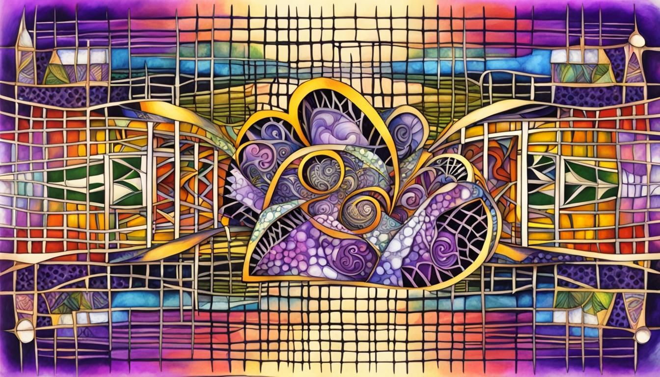 Harmonic Quantum Zentangle with Refracting Light