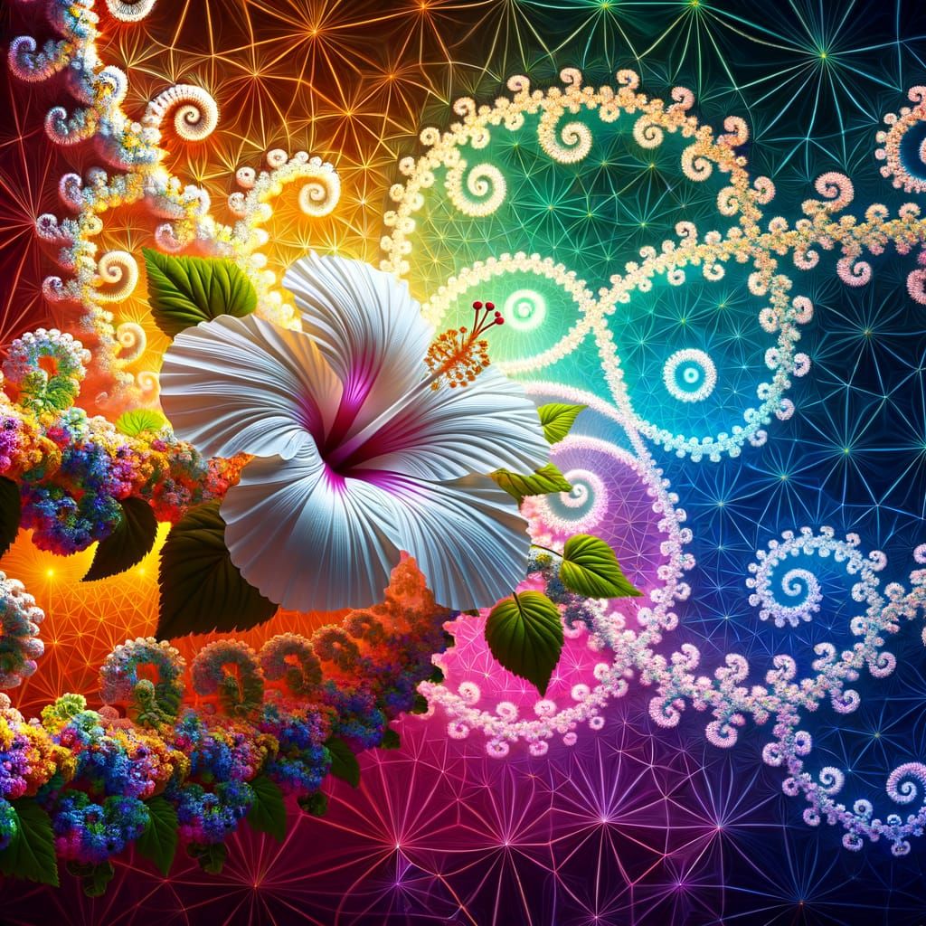 Fractal Bloom in Prismatic Light Inspired by Mathematical Co...