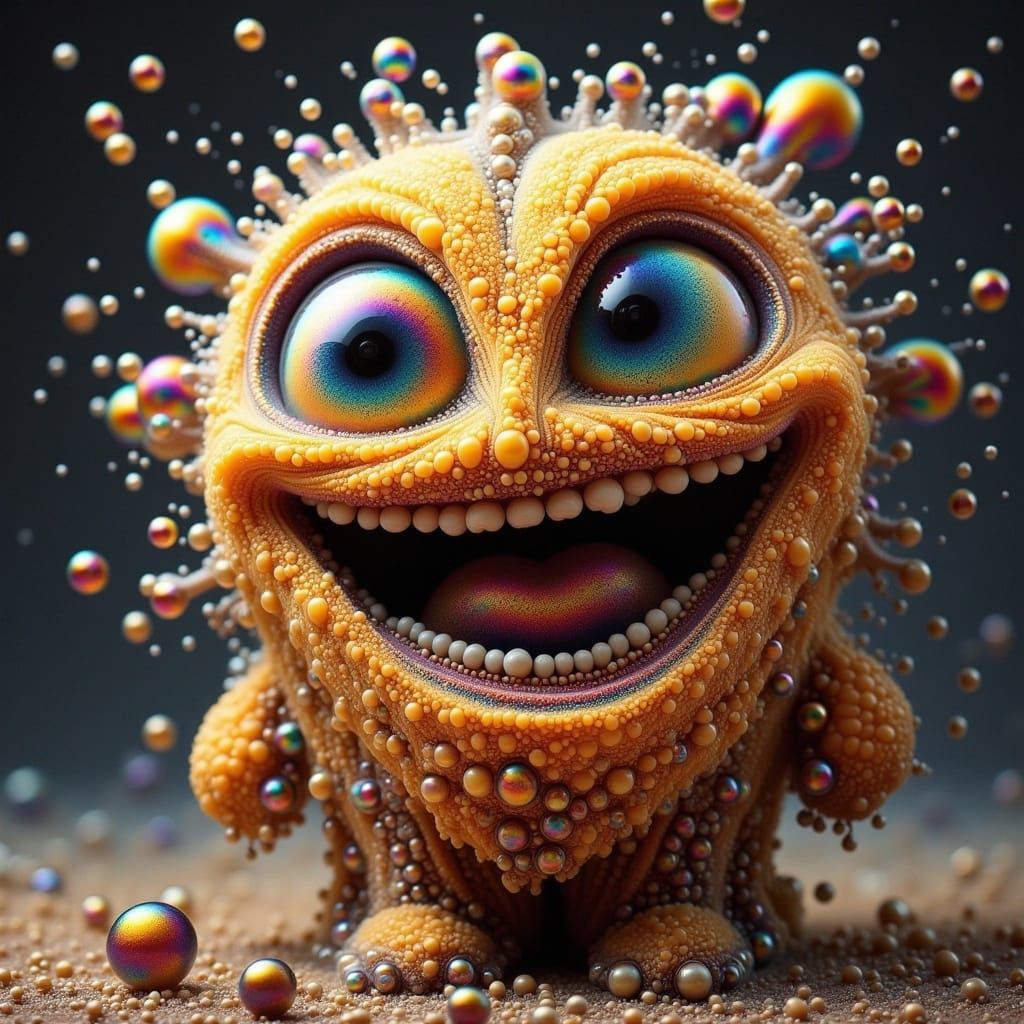 Cheerful Coffee Mug Jester in Bright Morning Colors