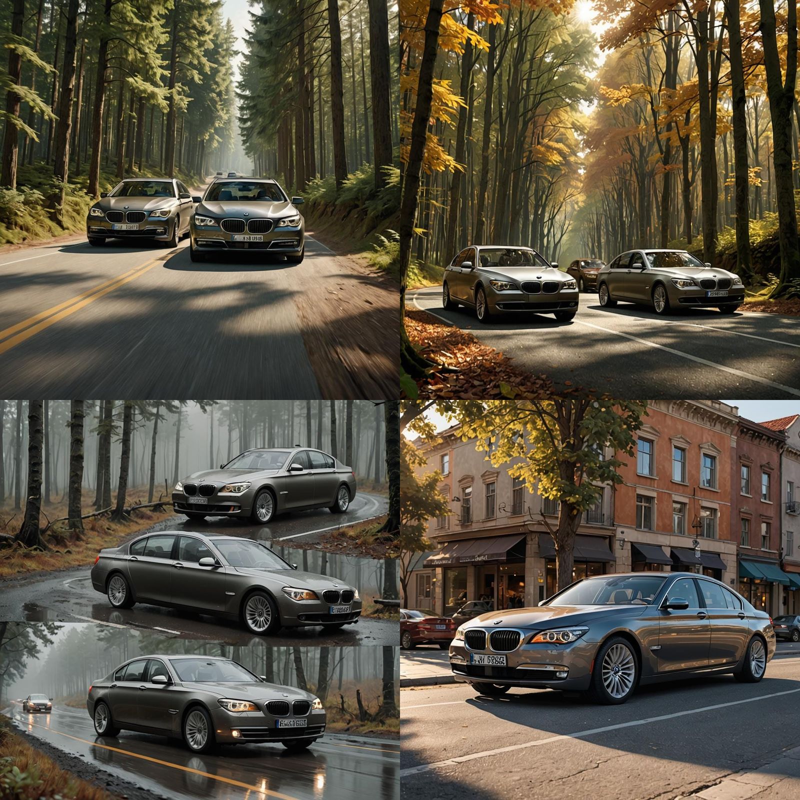 BMW 7 Series in Detailed Matte Painting