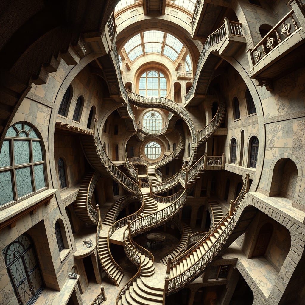 Mind-Bending Escher-Inspired Architecture