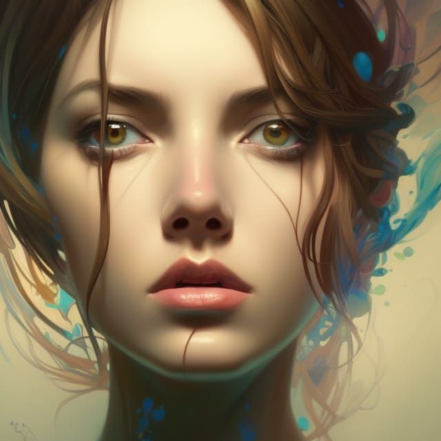 Painter Portrait in Hyperdetailed Style