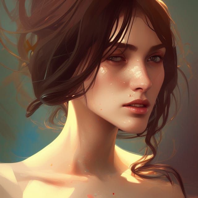 Painter Portrait in Hyperdetailed Style