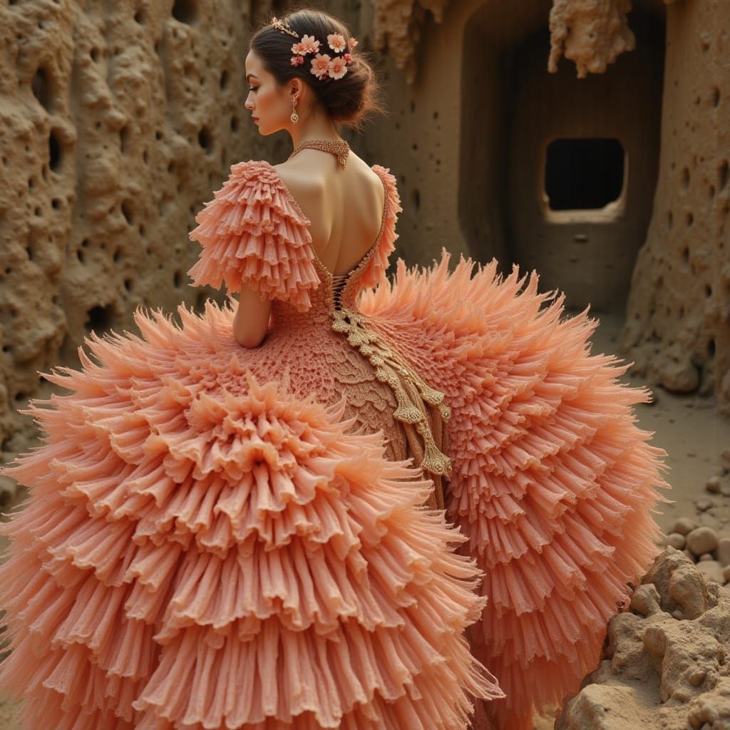 Exquisitely Beautiful Photorealistic Vogue Model in a Master...