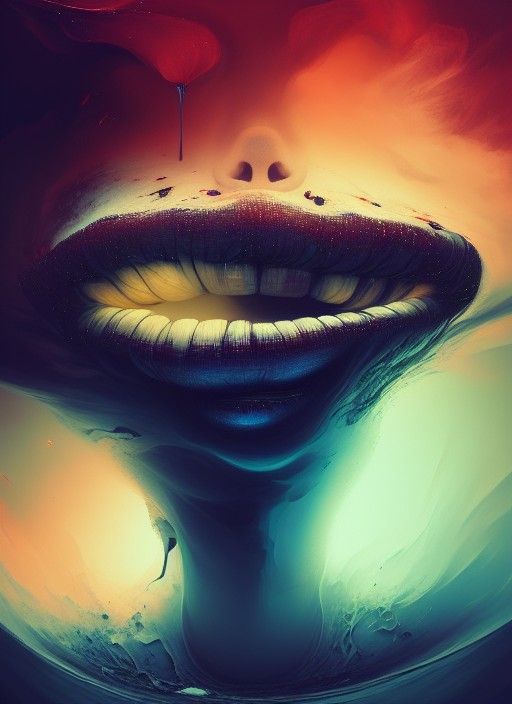 Detailed Strange Painting: Experimental Visual Art