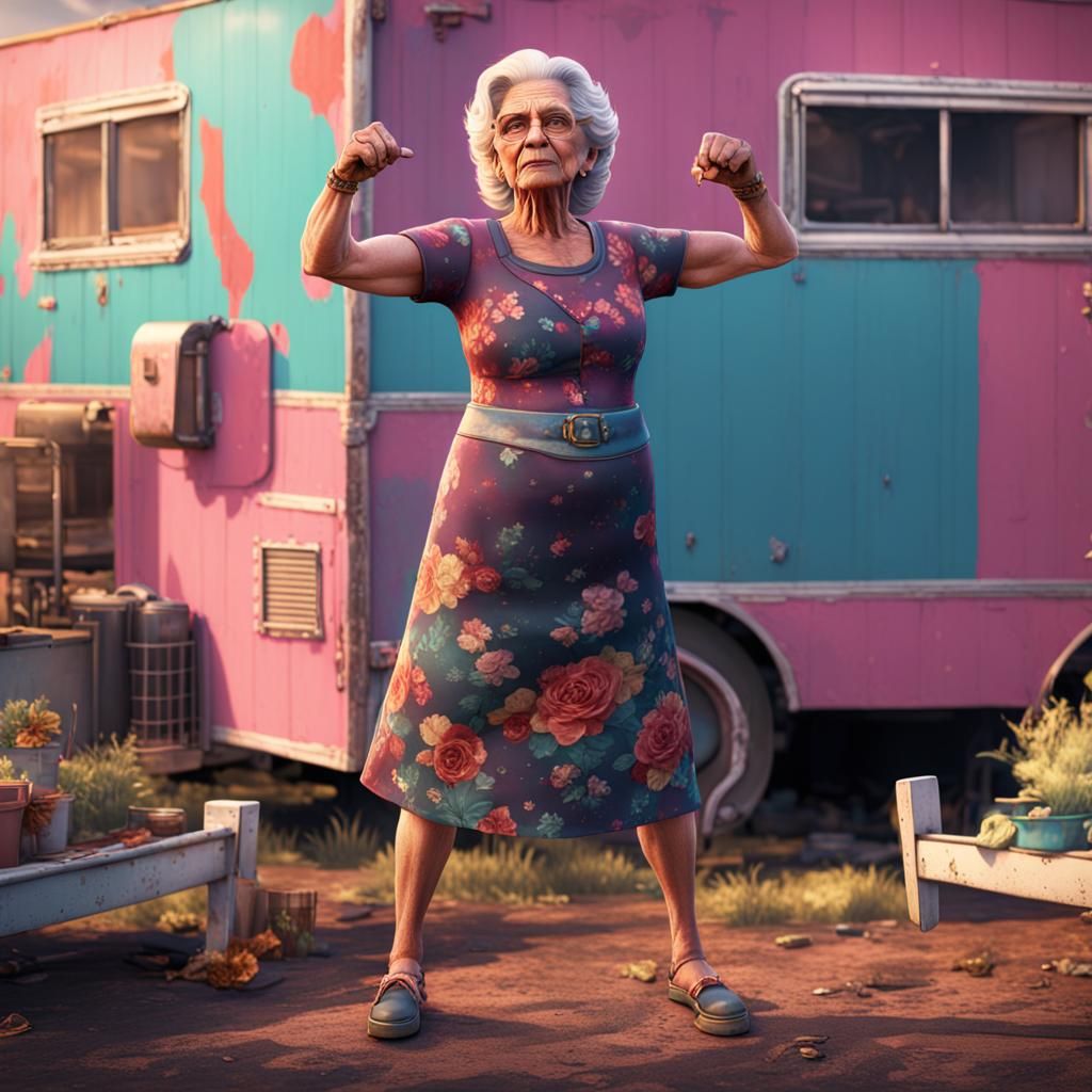 Detailed Matte Painting of a Woman with Undergarments