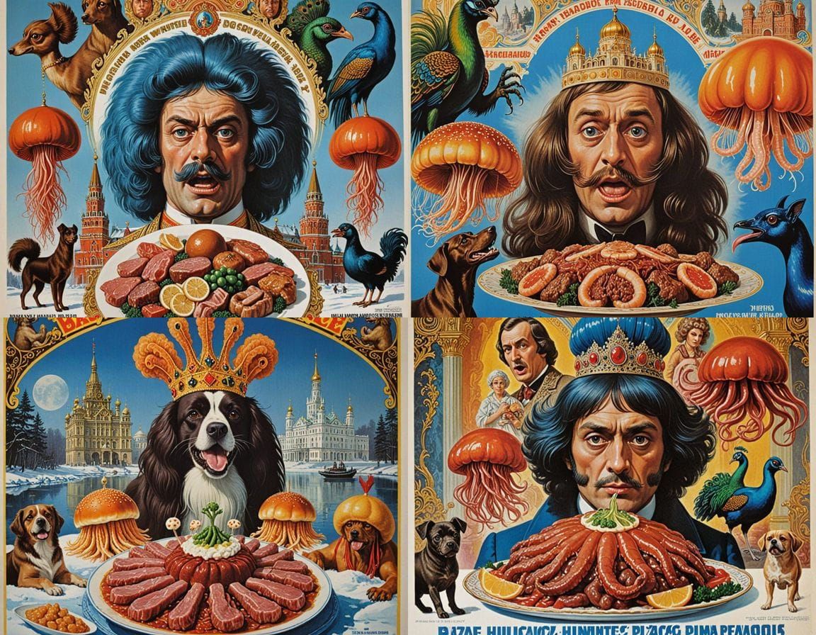 Bizarre Winter Palace: 1970s Russian Movie Poster