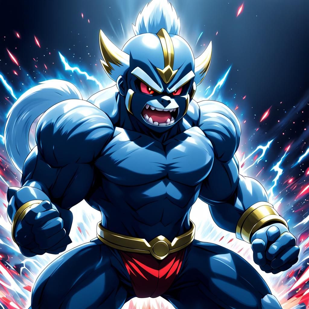 Machamp in Anime Key Visual Style