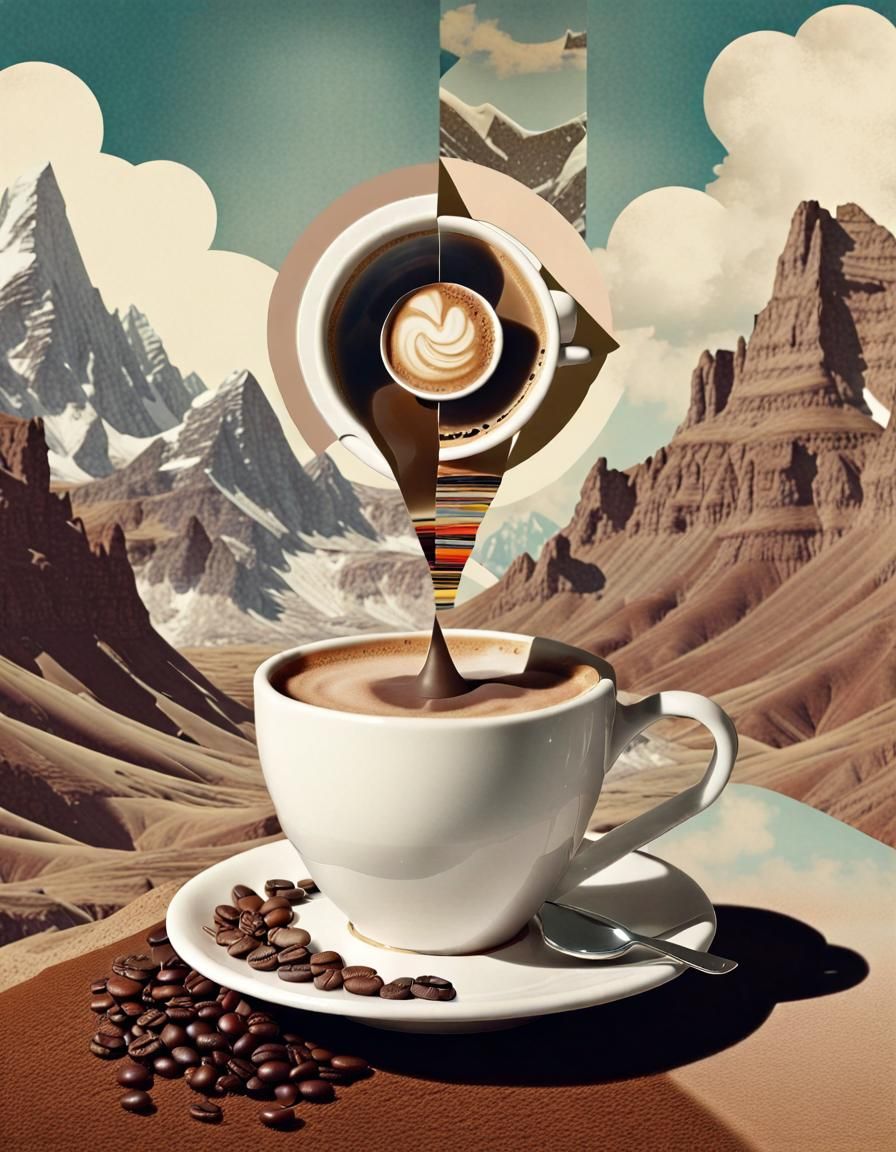 abstraction geoometric coffee
