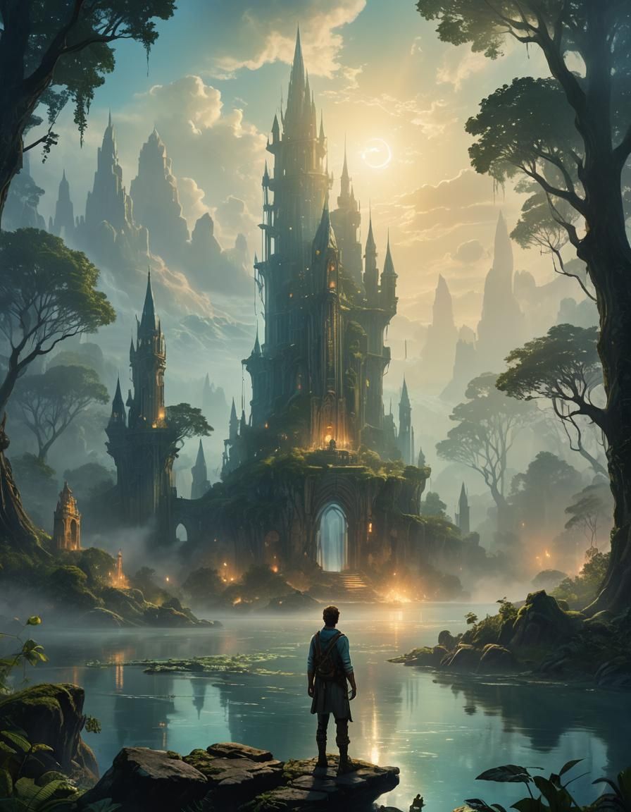 Atlantis Discovery: Panoramic Fantasy Concept Art