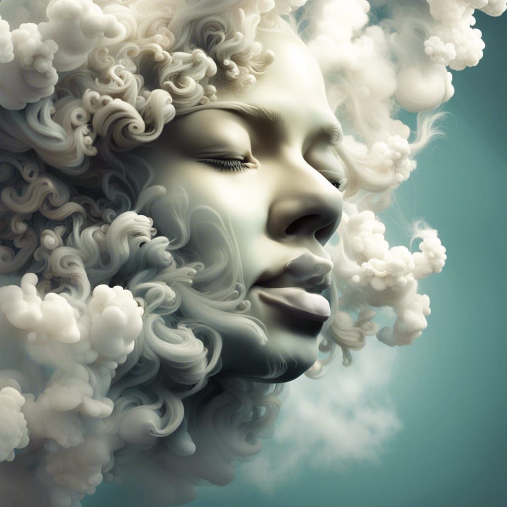 A face in the clouds