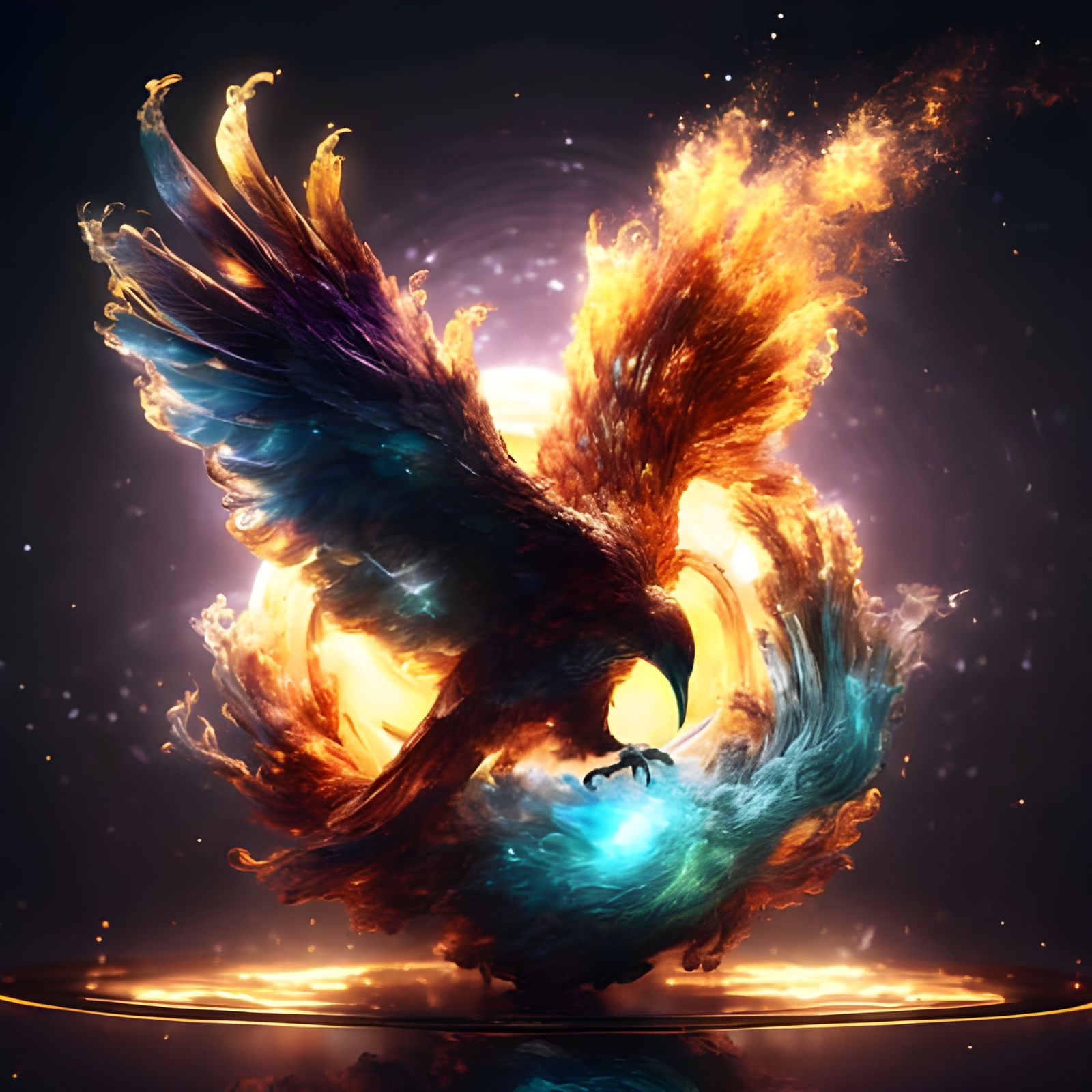 Mystical Mockingjay AI Image