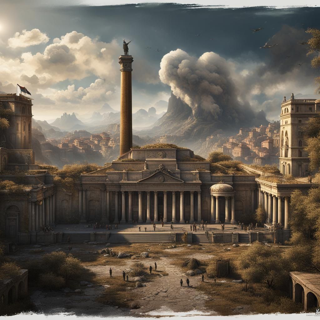 Detailed Matte Painting Portrait in Deep Color