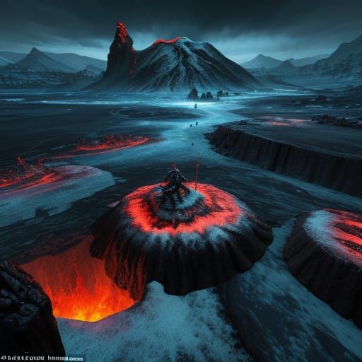 Frozen Wasteland Video Game Cover Art