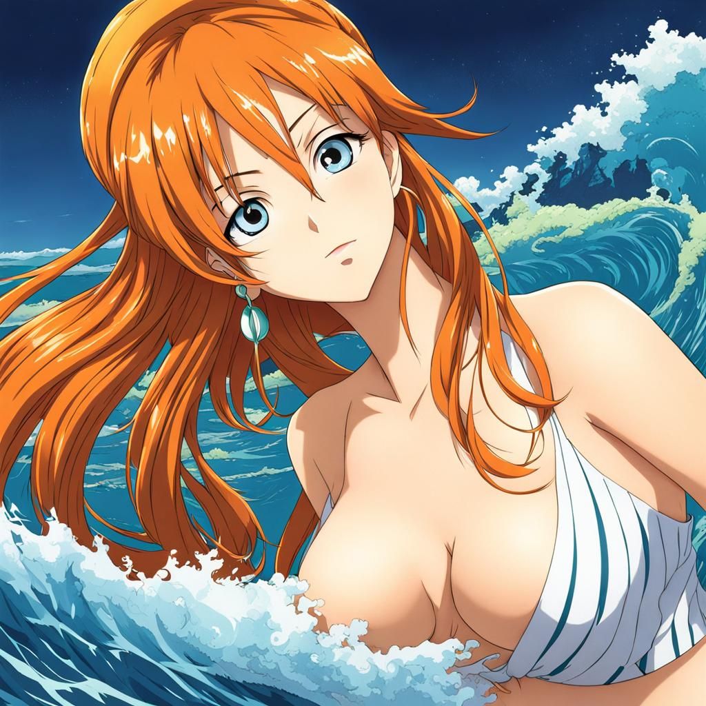 Anime Style Nami Character Art