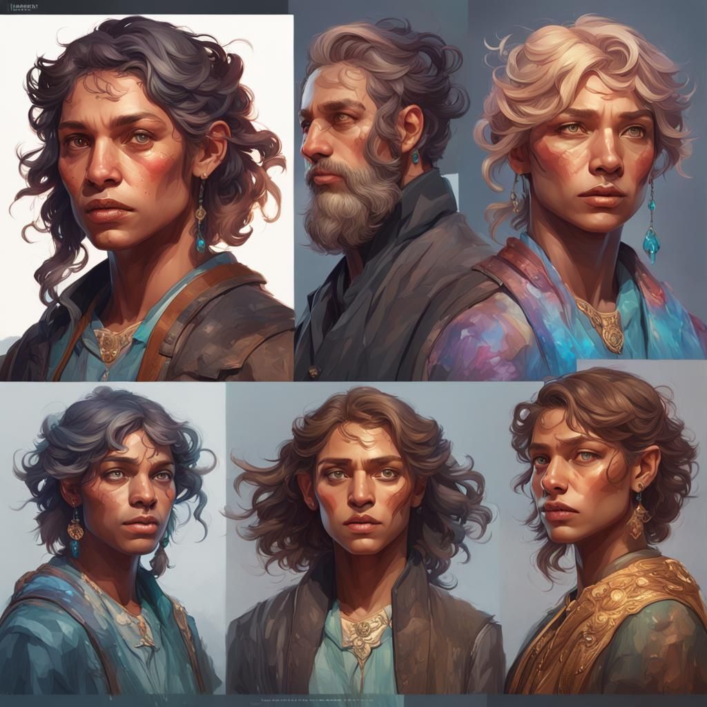 Detailed Portrait with Dynamic Lighting