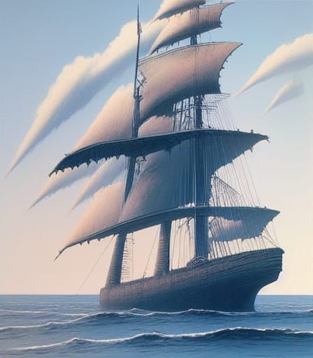 Surreal Portrait Inspired by Beksiński Oil Painting