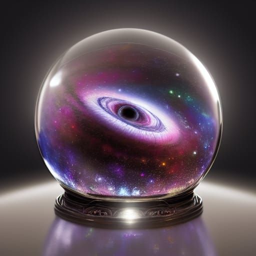 Galaxy Inside a Crystal Ball