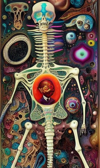 Alien Bones: Anatomical Cross-section as Digital Art