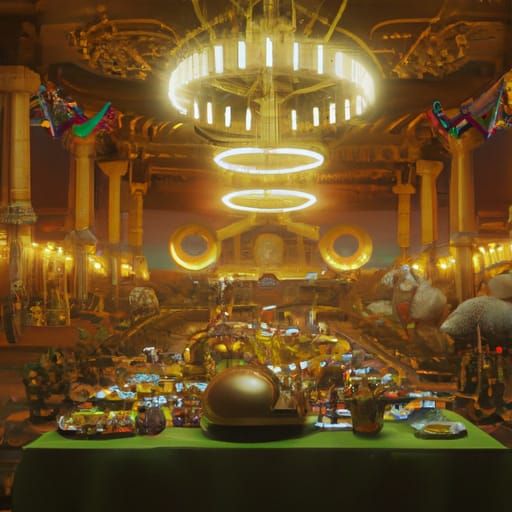 Viking Grand Feast with Northern Gods in Unreal Engine