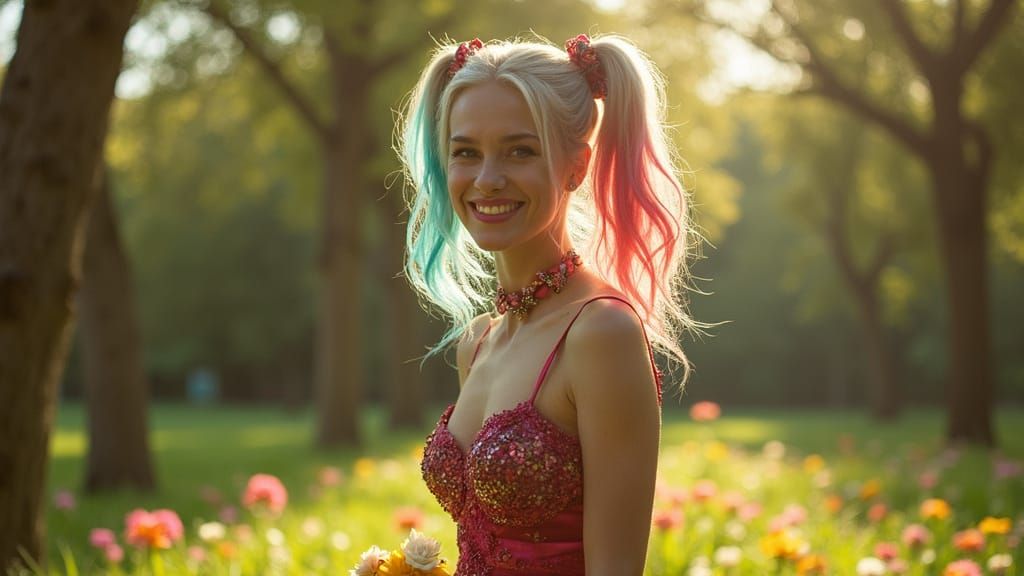 Vibrant Wedding in a Lush Park