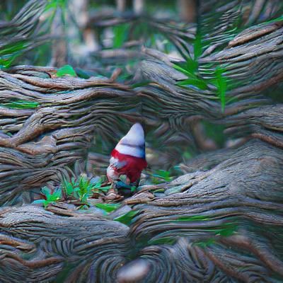 Classic Garden Gnome Figurine in Greenery