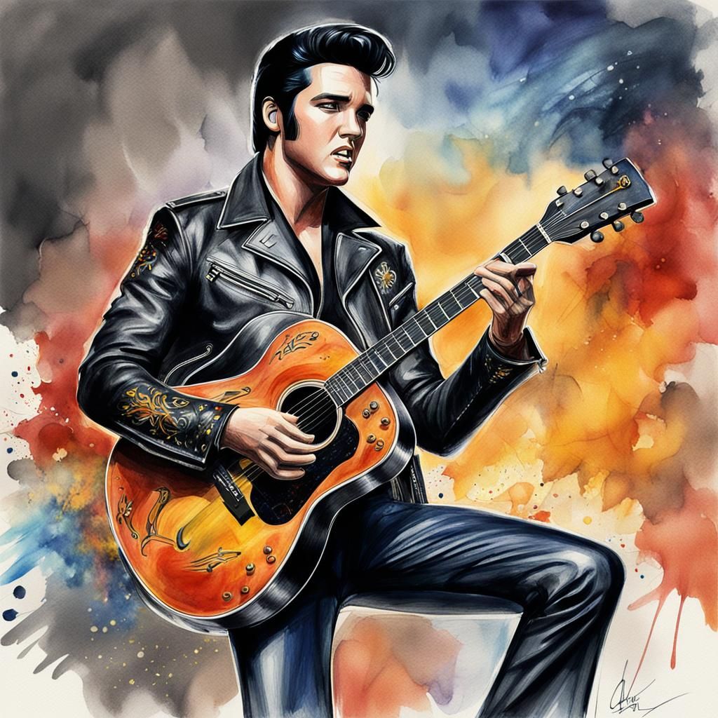 Elvis Presley '68 Comeback Special in Oil Pencil
