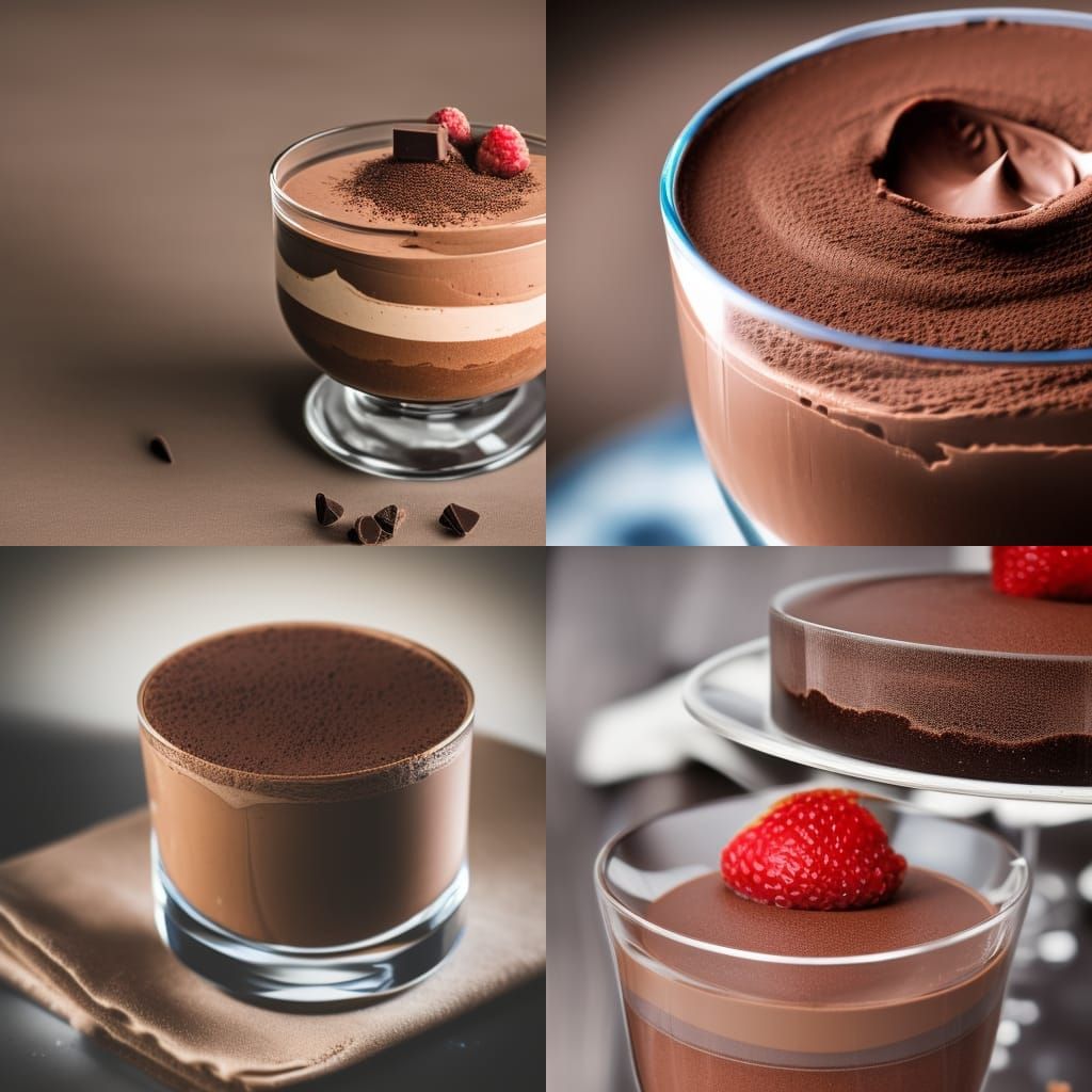 Decadent Chocolate Mousse: Professional Food Photography