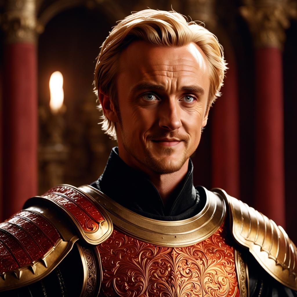 Feyd-Rautha in Golden Armor at Harkonnen Palace