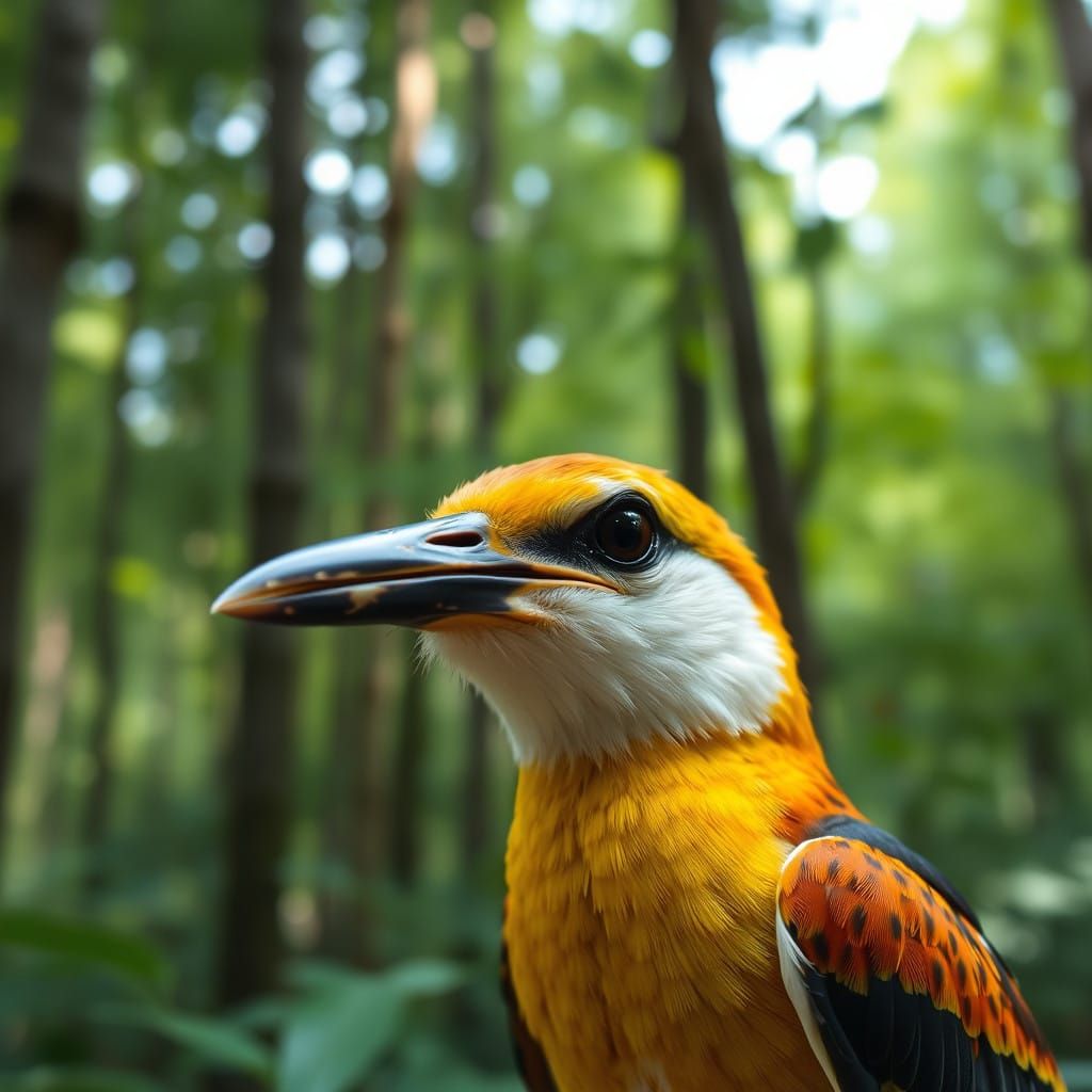 Exquisite Forest Bird in Close-up