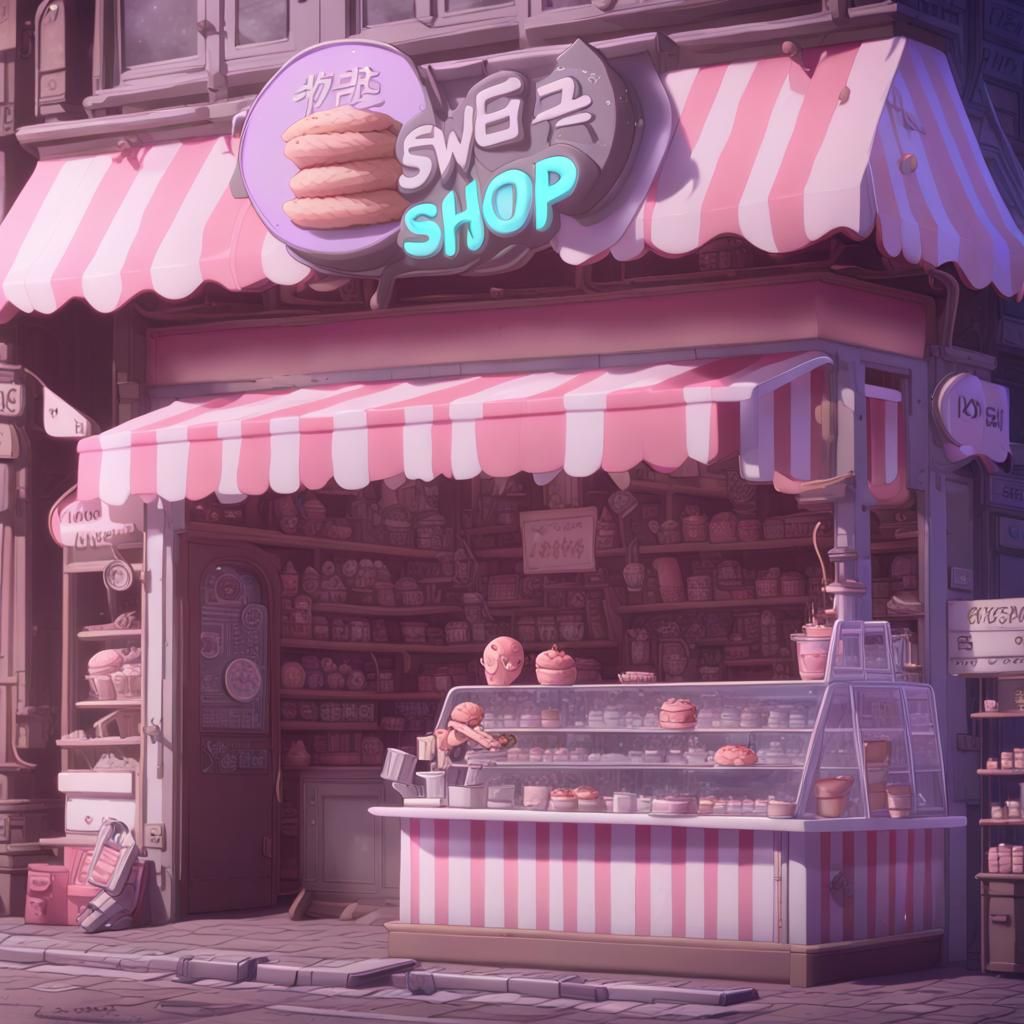 Aliens Capture a Sweet Shop: 3D Anime Art