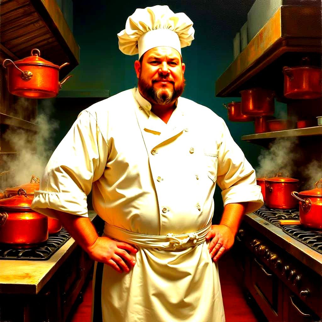 Portrait of a Chef in Professional Attire