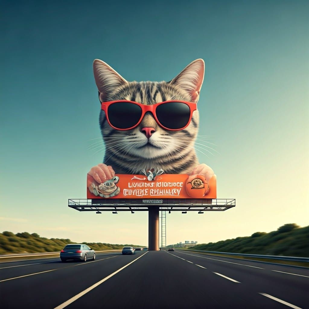 Giant Cat Promotes Luxury Mouse Delivery in a Ridiculous Bil...