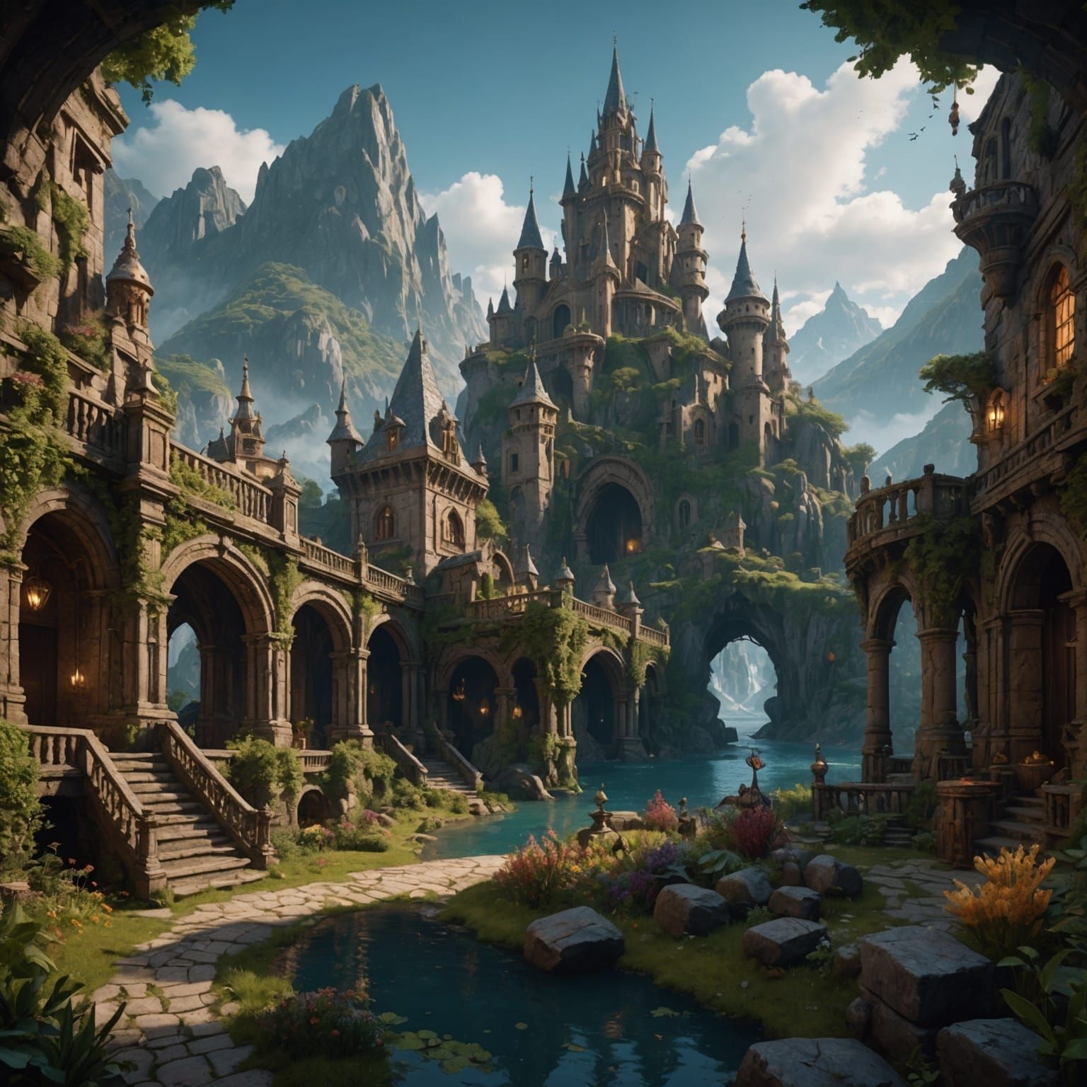 Detailed Matte Painting of a Fat Character