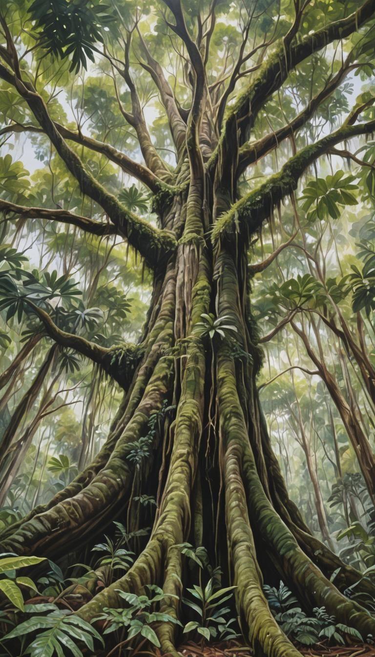 Strangler Fig Tree (Ficus Watkinsiana) Daintree Rainforest