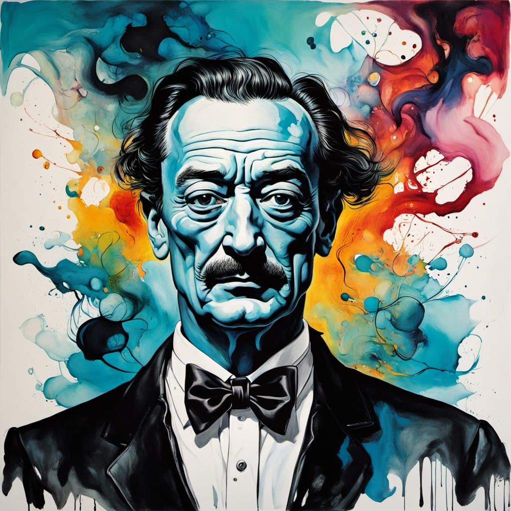 Triumphant Boxer Celebrated in Vibrant Expressionist Art