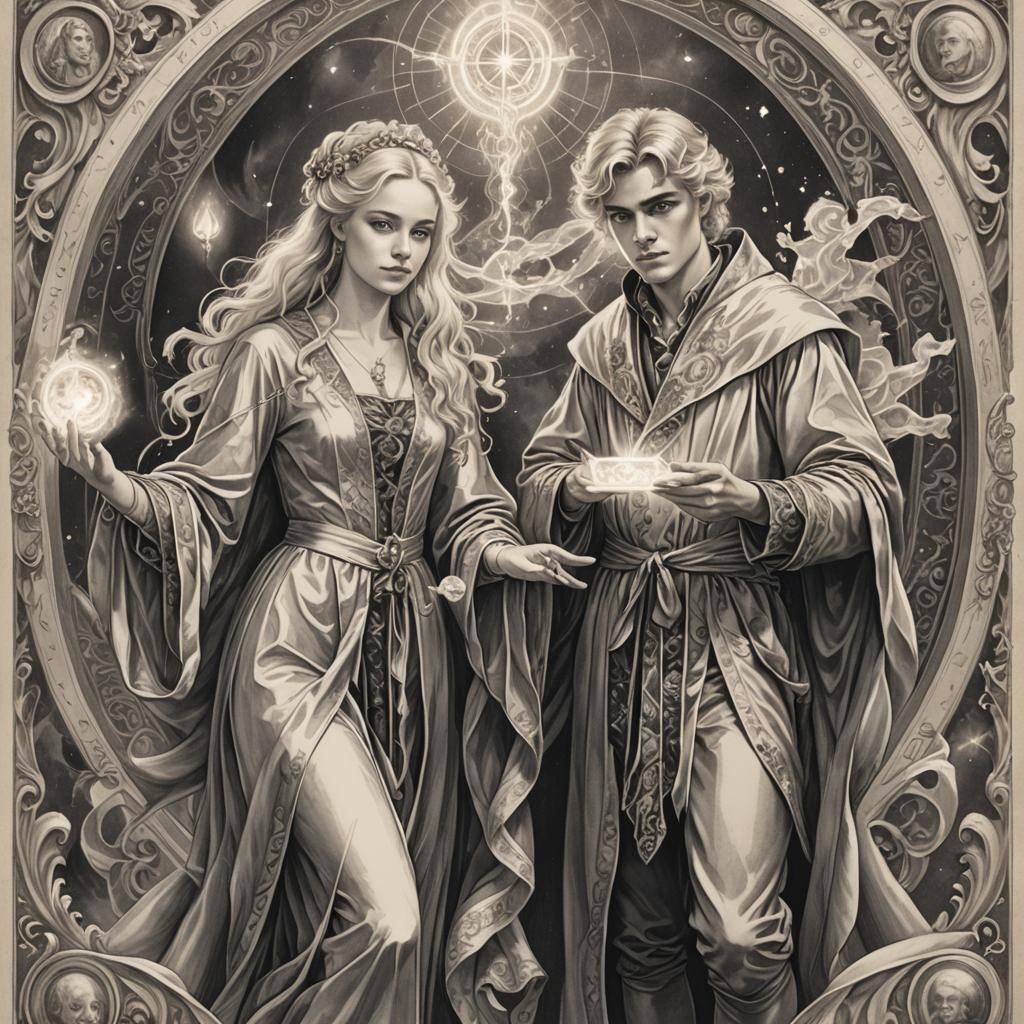 Youthful Wizards Cast Magic in Rococo Style