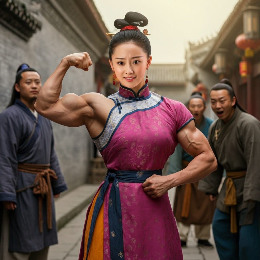 Elegant Qin Era Warrior Woman Defies Expectations