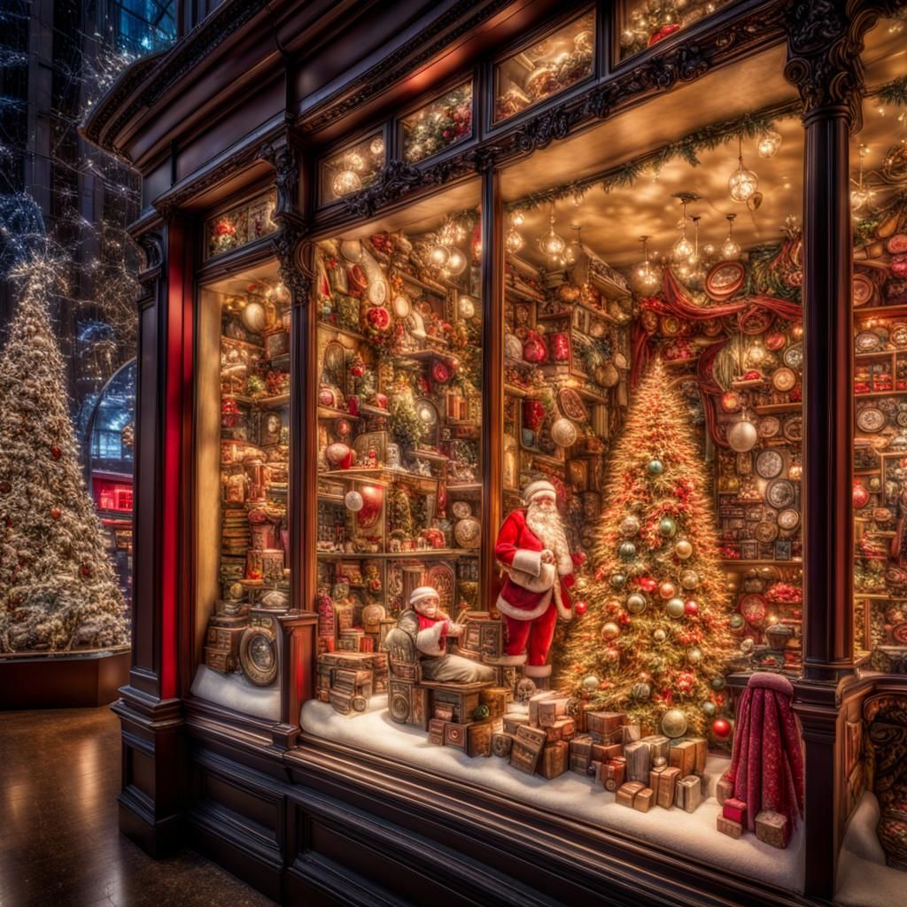 Christmas Department Store Window in HDR
