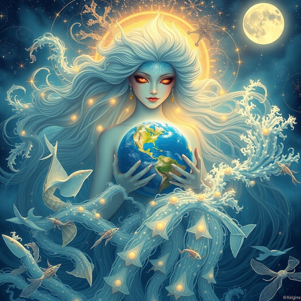 Ethereal Goddess of the Majestic Sea