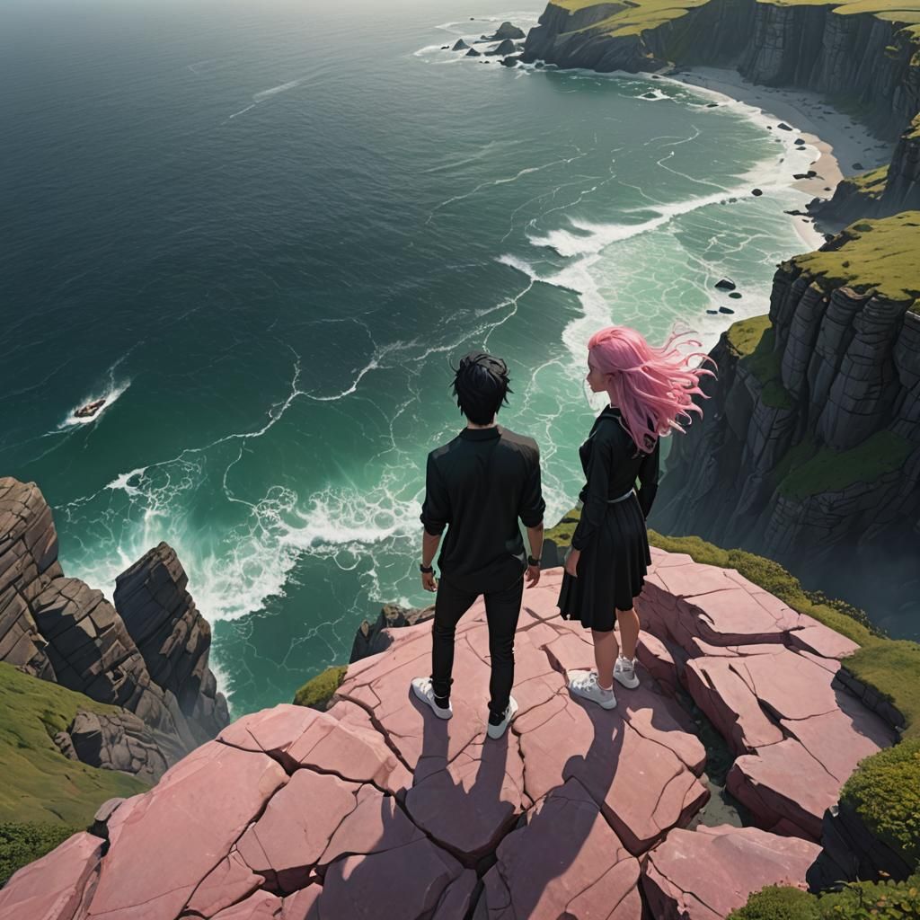 Cliffs and Ocean Digital Matte Painting