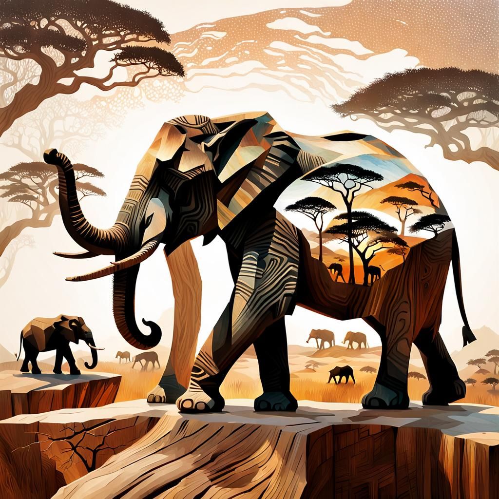 Carved elephant